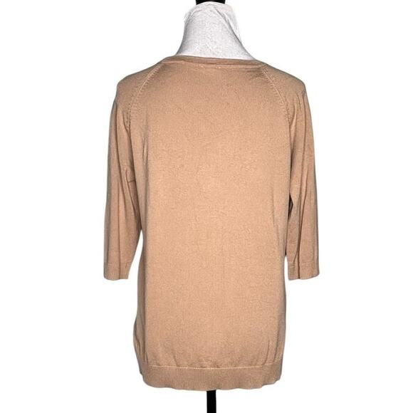 EMME Marella Half Sleeve Sweater Beige Size Medium - Picture 3 of 7
